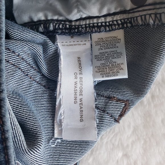 LOFT Curvy Skinny Stretch Low Rise Dark Blue Jeans SZ 25 - Picture 15 of 15